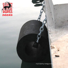 Durable marine bumpers rubber cylindrical fender id 300mm  for port